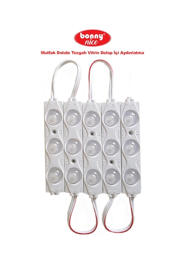 Mutfak Dolabı Tezgah Vitrin Dolap İçi Aydınlatma Led Beyaz 5'li