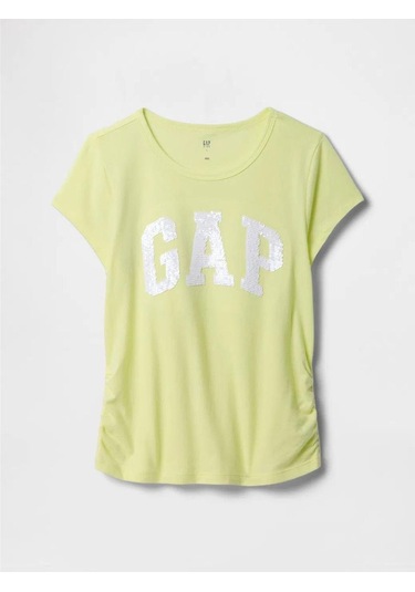 Kız Çocuk Gap Logo T-shirt Sarı-6606 Sarı
