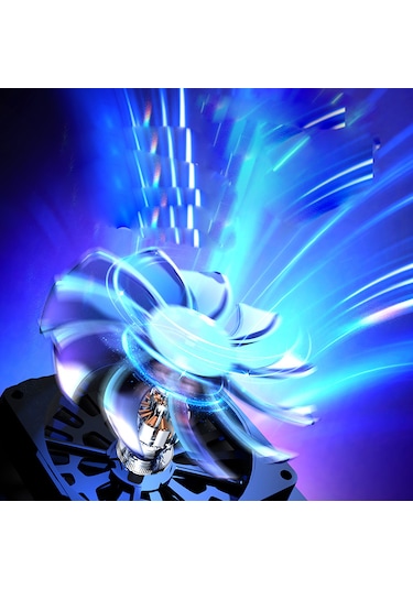 10 Fanlı Rgb Işıklı Gaming Bilgisayar Labtop Soğutucu 7 Kademeli