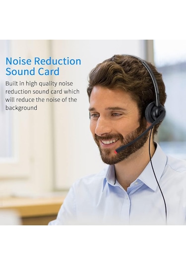 Pc Dizüstü Bilgisayar İçin Mikrofonlu Usb Kulaklık Bilgisayar Kulaklık Gürültü Ev Office İçin Mikro Mikrofon Online Sınıf Skype Zoom