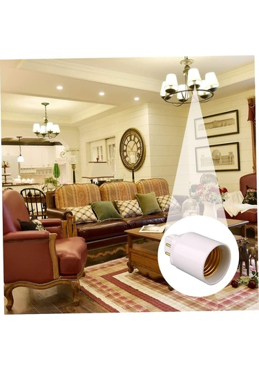 Led Lamba Adaptörü G24q-e27/e26/e14 Lamba Tutucu Soket Dönüştürücü 4 Kutuplu Soket Dönüştürücü Lamba Tutucu Beyaz 4 Adet