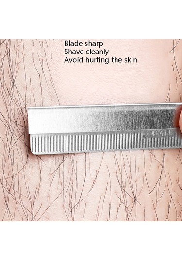 Sones 5 Kutu / Set Kaş Düzeltme Bıçağı Paslanmaz Çelik Kaş Kazıyıcı 10 Adet / Kutu