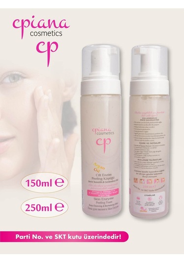 Cpiana Cilt Enzim Peeling Köpüğü Argan Yağlı 250ml
