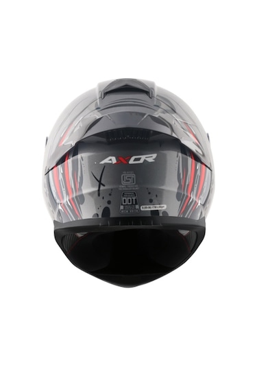 Axor Saber Savage - Athena Grey Grey Ece 22.06 Kapalı Kask Gri - Titanyum