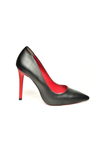Fox Shoes T676192009 Siyah/kırmızı İnce Topuklu Kadın Stiletto Siyah - Kırmızı