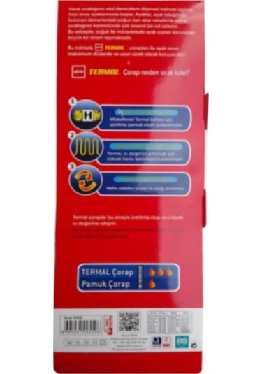 Şirin Erkek Termal Çorap 3'lü Asorti 40-45 Siyah