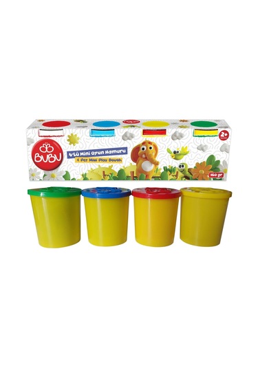 Bu-bu Mini Oyun Hamuru 4'lü Bu-bu-oh0004 Çok Renkli