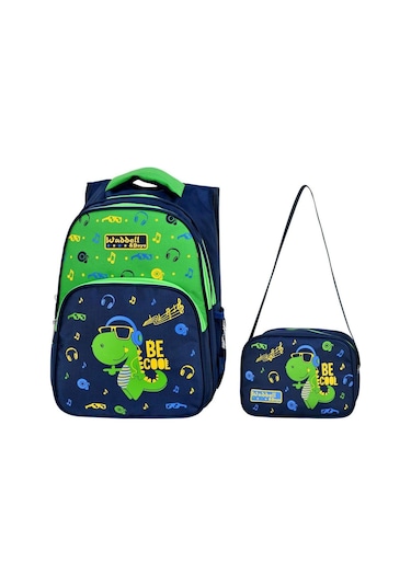 Waddell Dinazor Baskılı Beslenmeli İlkokul Çantası 3006