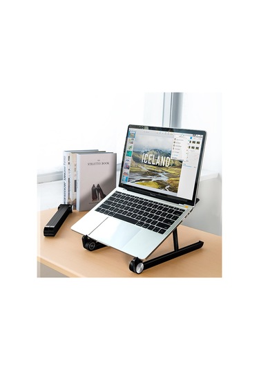 Bix Saiji X1 Alüminyum Notebook Laptop Standı Siyah