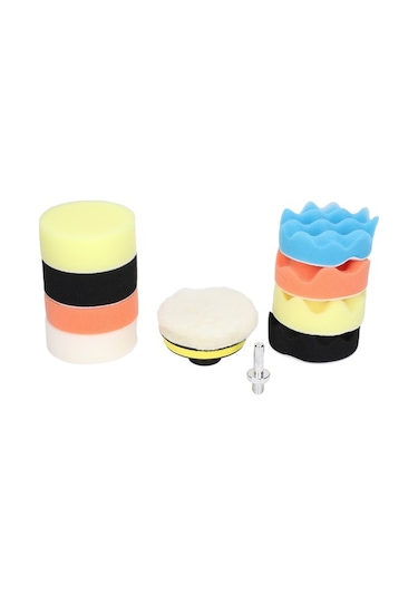 Besthome1 3 İnç Araba Cilalama Seti: Köpük Ve Yün Pedler, Parlatma, Cilalama Ve Koruma