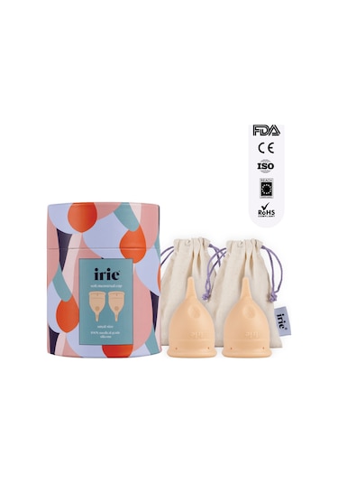 Irie Adet Kabı Menstrual Cup 2'li Paket [[Small + Small]]