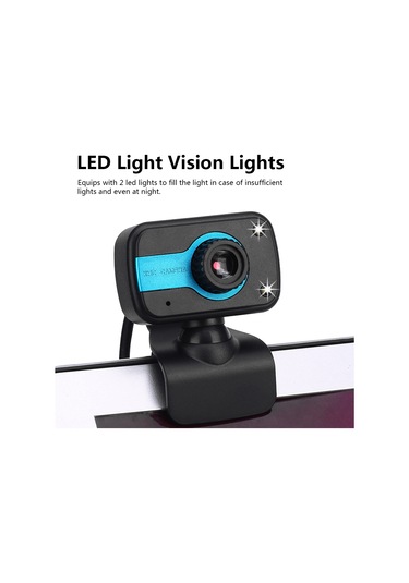 Maiyame V5 Usb 2.0 Webcam, 640x480 Piksel, 30fps, Manuel Odak, Dahili Mikrofon, Bilgisayar Ve Dizüstü İçin Siyah Abs Kamera