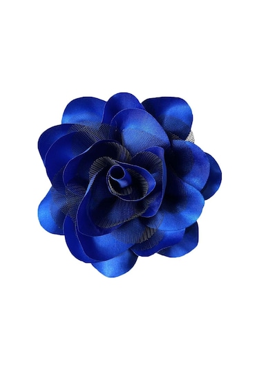 Kumaş El Yapımı Aksesuarlar Korsaj Takı Rozeti Aksesuarları Pin Broş Yeni Kumaş Sanat Yaka Iğnesi Mavi