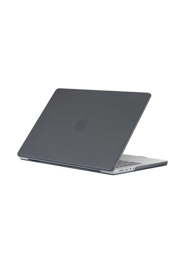Macbook Uyumlu Pro 16.2' 2021 M1 A2485 Karbon Fiber Desenli Kapak 001
