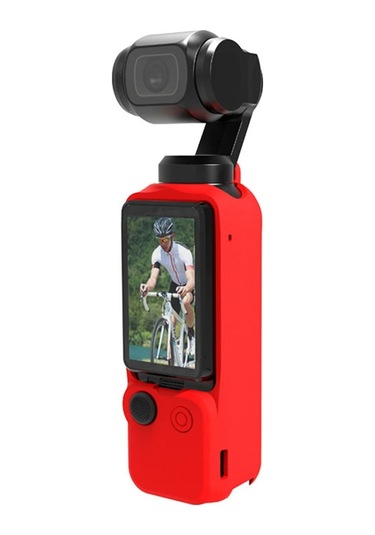 Cbtx Djı Osmo Pocket 3 Cep Kamera Silikon Kılıf Damla Koruma Kılıf Kapağı - Kırmızı