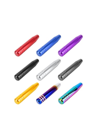 Sones Evrensel Uzun Şerit Şekli Araba Vites Topuzu Modifiye Vites Kolu Topuzu, Uzunluk: 13cm Mavi