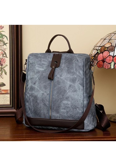 Çoklu Cepler Naylon Kadın Moda Sırt Çantaları Anti Hırsızlık Çok Renkli