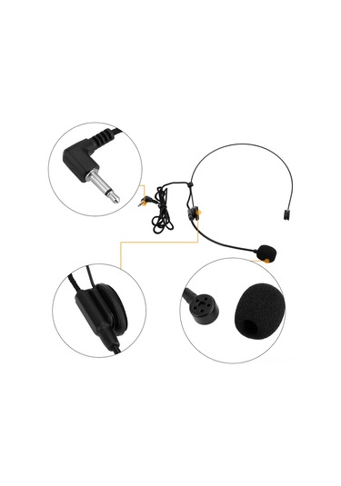 Neevoyu Serbest Elden Kullanıma Uygun Evrensel Kulaklık Mikrofonu - Tek Yönlü Ses Alımı, Gıcırdatlı Tasarım, 3.5mm Bağlantı, Sesten Çıkarım, Öğretim/stüdyo Kullanıma Uygun