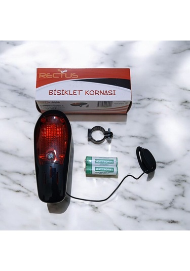 Rcts-809a 8 Sesli Ve Işıklı Bisiklet Kornası Siyah