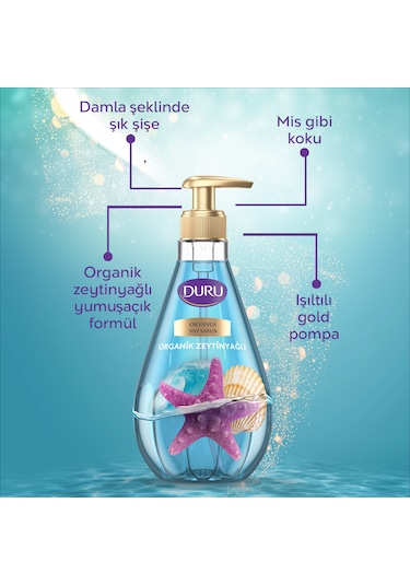 Duru Organik Zeytinyağlı Okyanus Sıvı Sabun 2 x 1500 ML + 500 ML