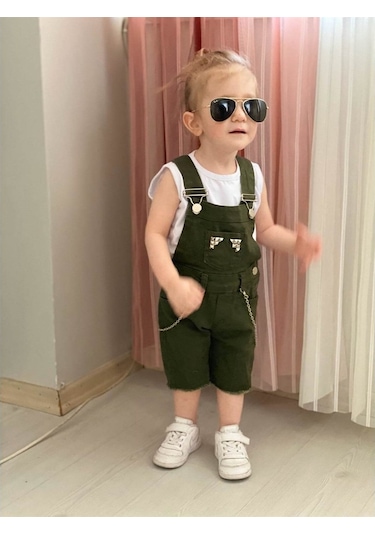 Quzucuk Kids Çocuk Yeşil Solopet Takım Yeşil