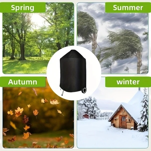 Trendooze Sunshine022 Siyah 27x25x35 Dayanıklı Izgara Örtüsü, Çizilmeye/koruyucu Toza Dayanıklı Kolay Temizlenir