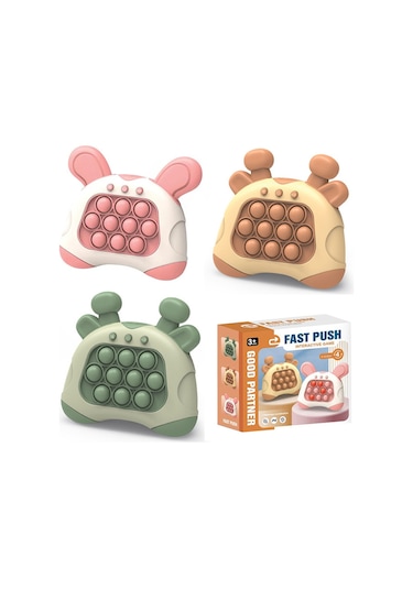 Seviyeleri Geçin Ve Mini Oyun Konsollarınu Hızlıca İtin Rodent Pioneer Köstebek Patlat Oyuncak Yapboz Dekompresyon İngilizce Versiyon Kahverengi