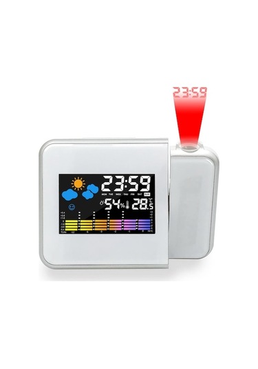 Fastbuy Futuristic Swan Masa Saati Dijital Termometre