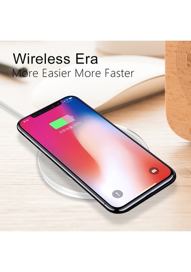 Yifomall Koyu Kırmızı Kiremitli Qı Standardı 5w Hızlı Şarj Destekli Kablosuz Telefon Şarj Cihazı