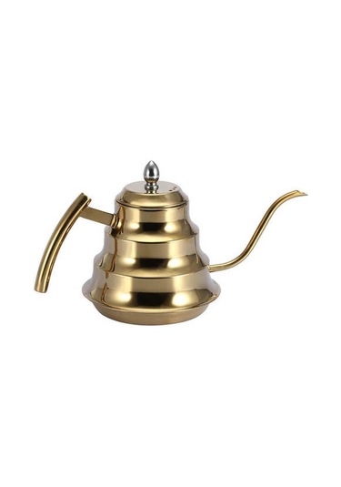 Paslanmaz Çelik Kahve Su Isıtıcısı Dökün Uzun Dar Borulu Çay Potu Kahve Kapları Antrasit