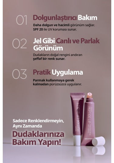 Dermatory Hyaluron Peptide Lip Tinted Balm Spf20