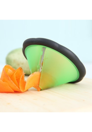 Homyl Havuç Spiral Bigudi, Sebze Dilimleme Süsleme Aracı Yeşil