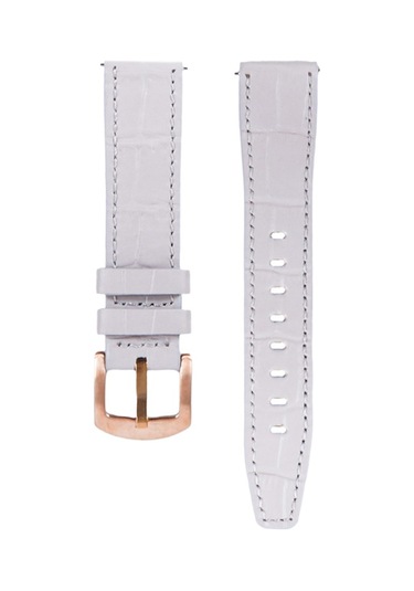 Fro Lw38-43 20 Mm Hakiki Deri Kroko Krem Kordon Gold Toka