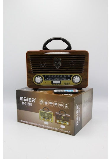 Meıer M-115Bt Nostaljik Sd Kart Girişli Bluetoth Radyo