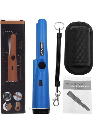 Geeksen El Tipi Yeşil Metal Dedektörü - 360 Derece Hassas Tarama, Taşınabilir Tasarım Pil Hariç