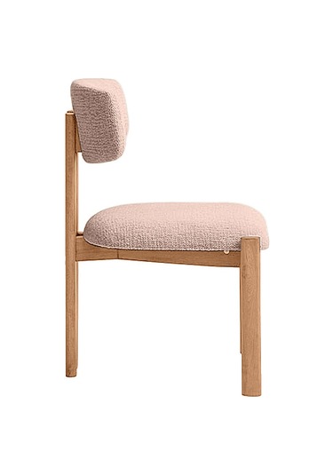 Espoo İskandinav Ahşap Bohem Sandalye Natural - Krem