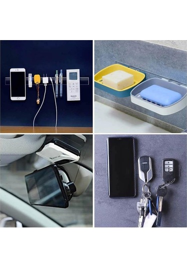 Geseus Nano Çift Taraflı Yıkanıp Tekrar Kullanılabilir Şeffaf Ban