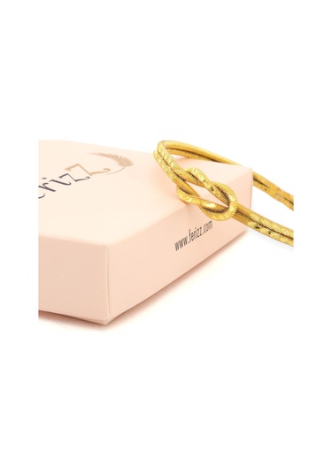 Altın Kaplama İmitasyon Aşk Düğümü Ajda Model Bilezik Blz-3118 Altın