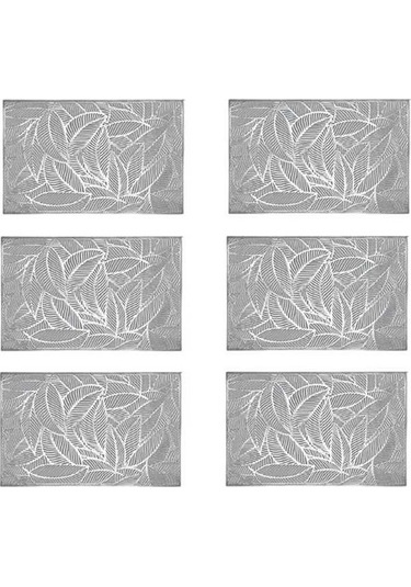 Flybuy Adet Dikdörtgen Yapraklı Yalıtımlı Amerikan Servisi, A-gümüş, 45x30cm, Yalıtım Ve Temizlik İçin Mükemmel Gümüş