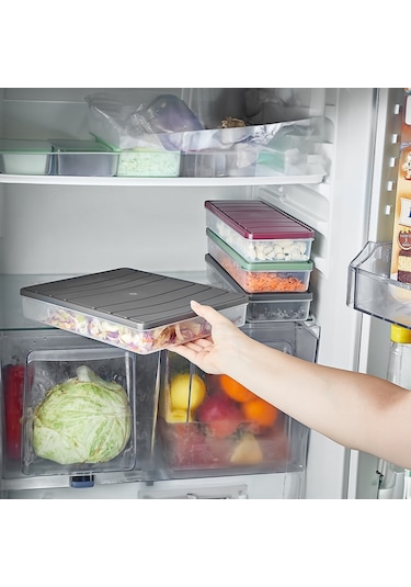 Selka Home Küçük Boy Saklama Kabı 1.2 L Ekru 4'lü Ekru