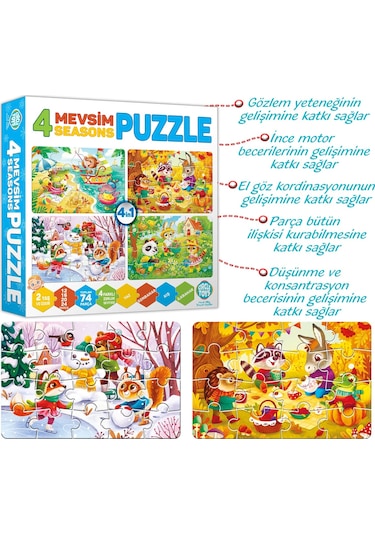 Circle Toys 4 Mevsim  Puzzle
