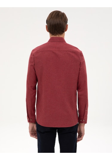Pierre Cardin Erkek Bordo Gömlek Desenli 50316751-vr014 Bordo
