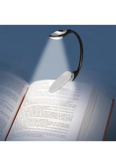 Kitap Okuma Lambası Kıskaçlı Işık Pilli Aydınlatma Kitap Okuma Iş