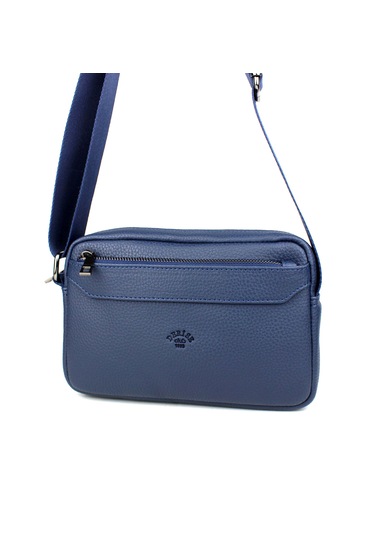 Erkek Lacivert Lüks Orta Boy Askılı Postacı Omuz Çantası Lacivert