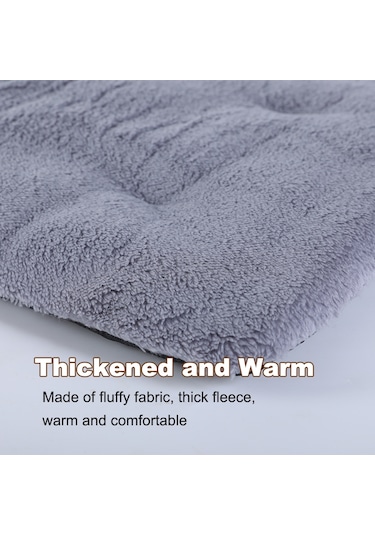 Moveevo Kendiliğinden Isınan Termal Evcil Hayvan Pedi Yumuşak Peluş Taşıma Altlığı Kaymaz Tabanlı İç/dış Mekan Kışlık