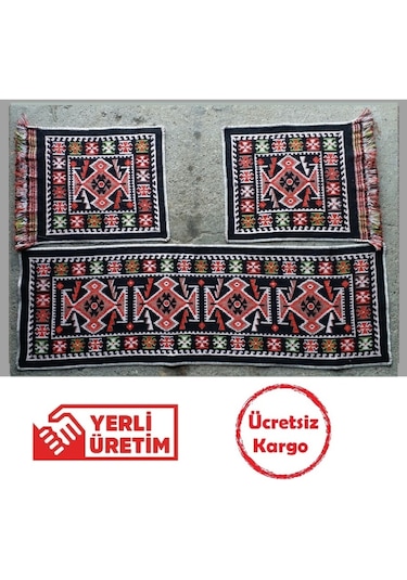 Oto Koltuk Kilim Seti - Çift Yön Ön Ve Arka Koltuk 3 Parça Takım