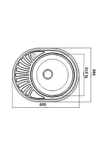 Artenova Ae 600 D 48 x 60 Sol Dekorlu Eviye