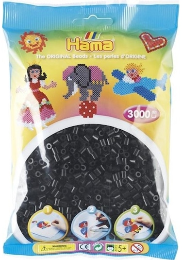 3.000'Lik Hama Midi Boncuk - Siyah