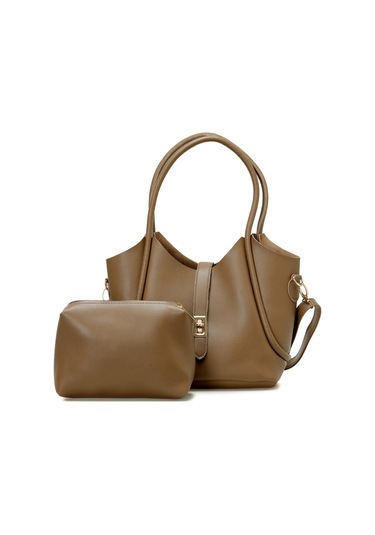 Butigo Clt Prm Kltlı Omz 5pr Vizon Kadın Omuz Çantası 000000000102062899 Vizon