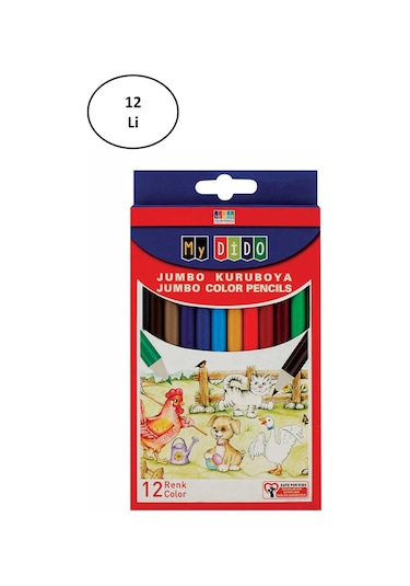 Südor Mydido 12 Renk Jumbo Kuru Boya 12'li